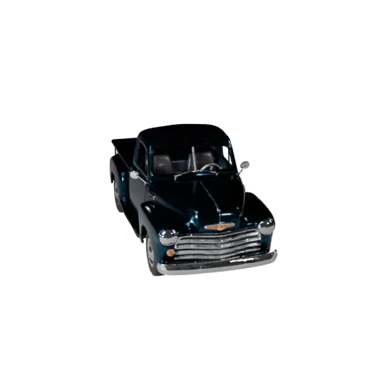3D-модель винтажного пикапа, вид в три четверти в студии, готовый к работе в Blender актив транспортного средства с рабочей м