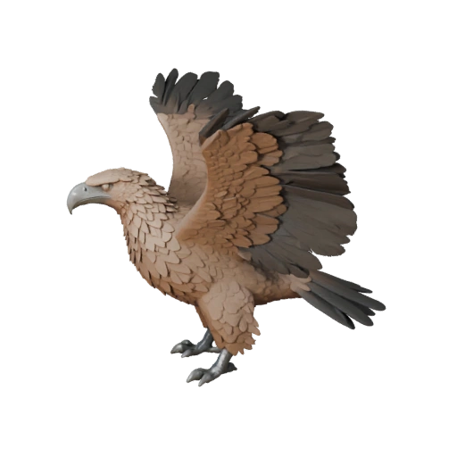 Высокополигональная 3D модель стервятника - Детальный STL ресурс для печати