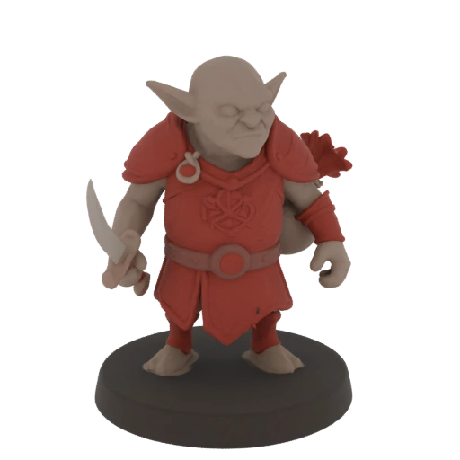 Фэнтези Гоблин Лучник Миниатюра STL - Схватка