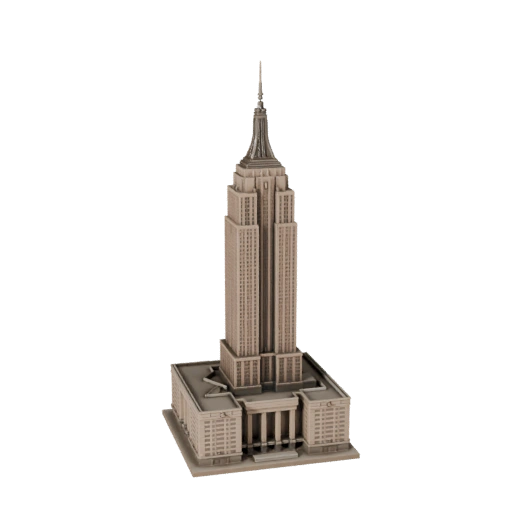 Edificio Empire State Stampabile STL Modello 3D - Asset in Scala