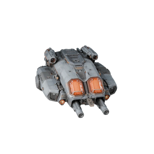 Грузовой корабль дальнего космоса 3D Модель для Blender и игр -