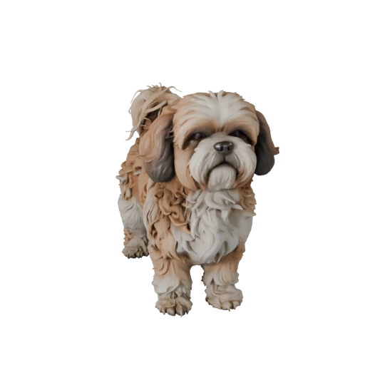 Реалистичная 3D модель собаки Ши Тцу - rigged PBR ассет для игр