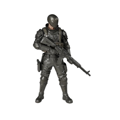 Фэнтези NPC Солдат Персонаж Модель - с ригом