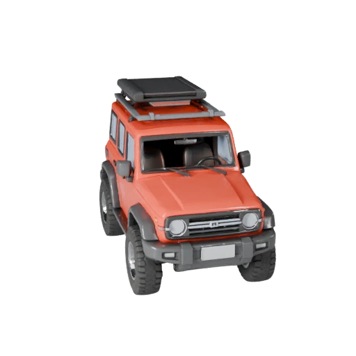 Печатный внедорожник для приключений STL 3D модель для коллекционных предметов и (Legacy)