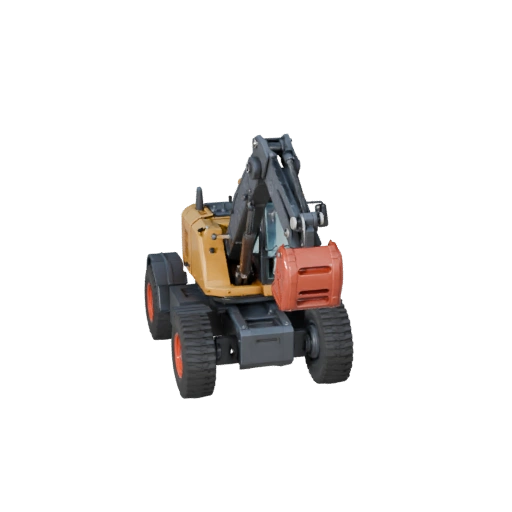 Телескопический погрузчик 3D модель для Blender - Готовый к рендерингу PBR ассет