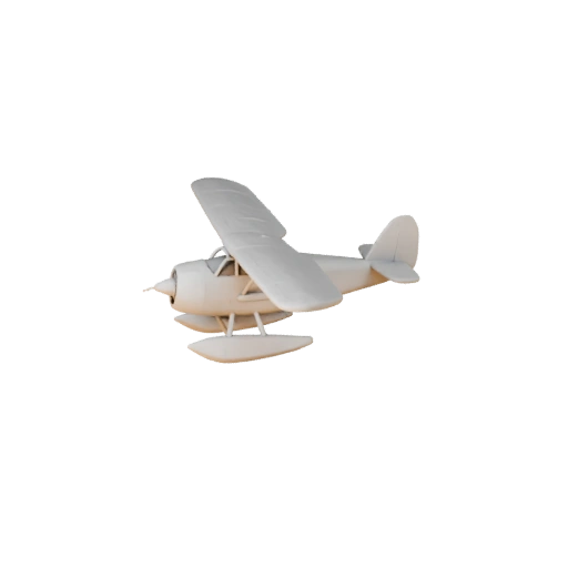 Печатный винтажный гидросамолет STL 3D модель - Дисплей