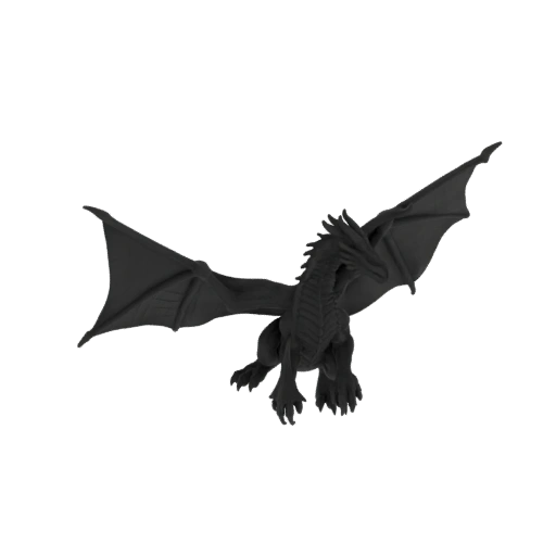 Фэнтези дракон босс миниатюра STL - Размах крыльев