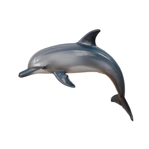 Высокополигональный 3D модель дельфина - Детальный STL актив для печати