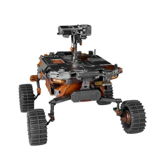 3D модель марсохода для Unity - Низкополигональный игровой ассет