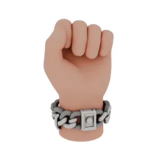 Браслет с теннисным шармом, готовая к печати 3D-модель, студийный профиль, демонстрирующий форму браслета, поверхность и масш