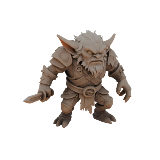 Фэнтези гоблин враг миниатюра STL - Когтистая