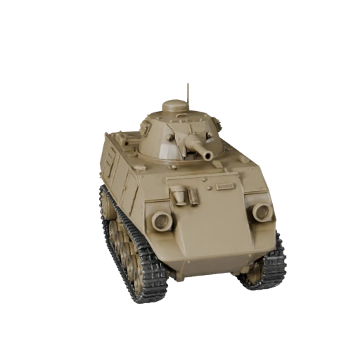 Печатная 3D модель полугусеничного транспорта времен второй мировой войны в STL для коллекционных предметов