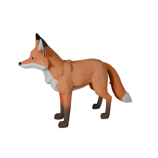Высокополигональная 3D модель красной лисы - Детальный STL-ресурс для печати
