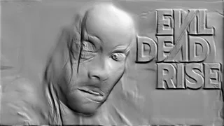 3D барельеф с лицом демона из фильма "Зловещие мертвецы. Всплытие" и названием фильма