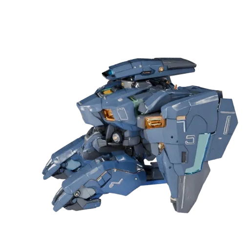 3D-модель Mech Walker, вид в три четверти из игрового видового экрана, готовый для Unity актив для транспортных средств с фут
