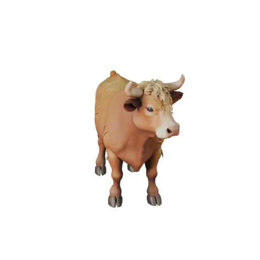 Высокополигональная 3D модель коровы - Детальный STL-ресурс для печати | PBR