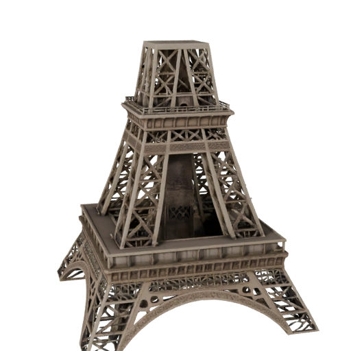 Torre Eiffel High Poly 3D Model per Archviz per Architettura