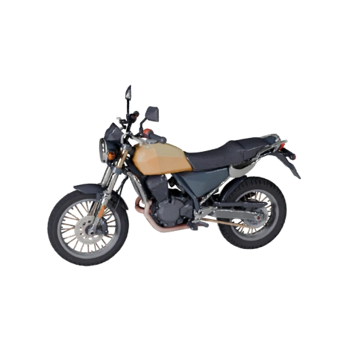 Низкополигональный туристический эндуро мотоцикл 3D модель для Unity и Unreal