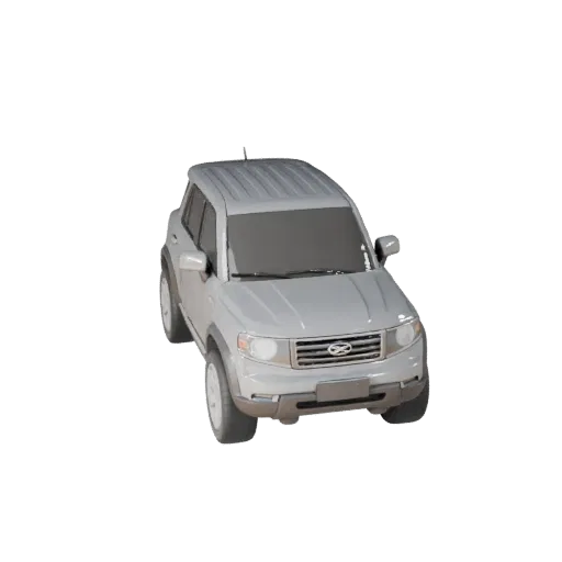 3D модель городского автомобиля для Blender и игр - PBR актив