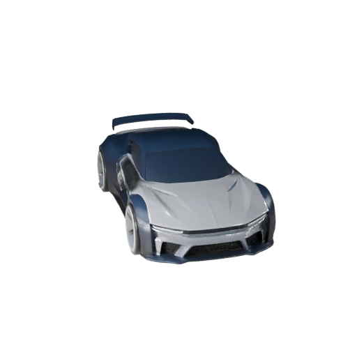 Печатный концепт-кар STL 3D модель для коллекционных предметов и