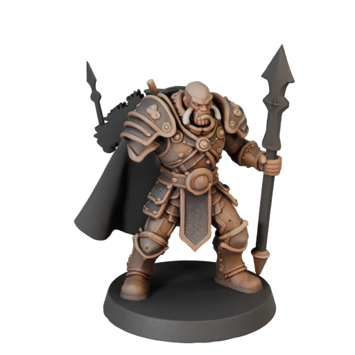 Studio Orc Warrior Miniature | Marketing Render Pack