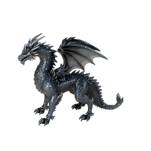 Высокополигональный кристальный дракон 3D модель - Детальный STL ресурс для печати