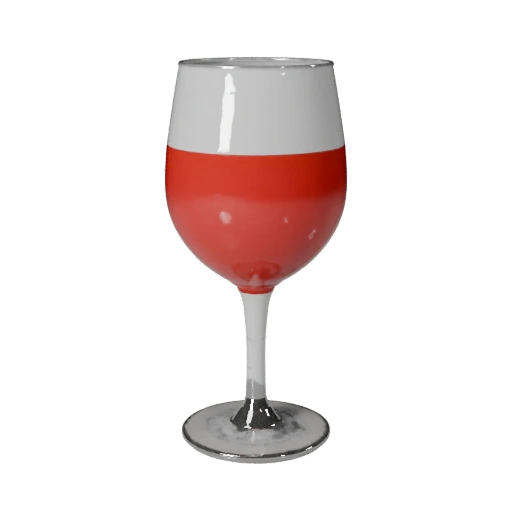 Web Ready Wine Glass 3D Asset for AR Browser Pages