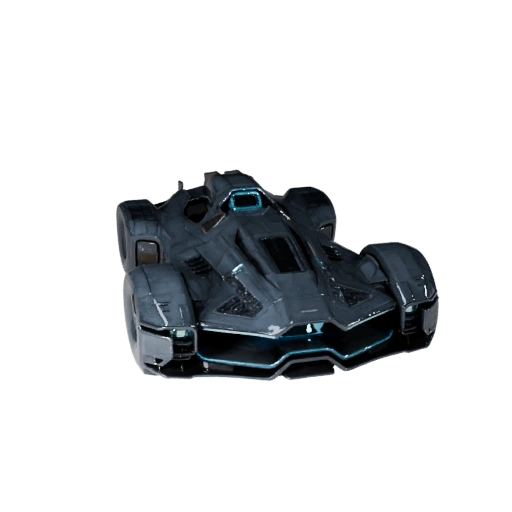 Готовый к игре научно-фантастический автомобиль 3D-модель для использования в реальном времени PBR-ресурс