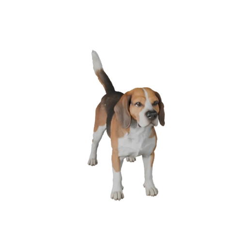 Реалистичная 3D модель собаки бигль - rigged PBR ассет для игр