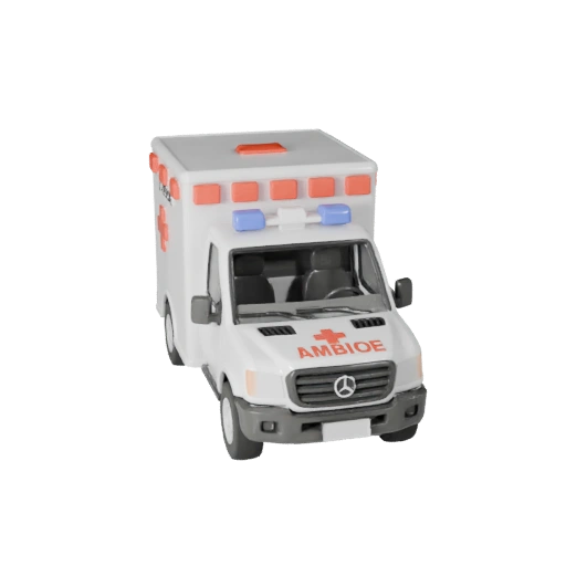 Печатная модель скорой помощи STL - Дисплей и Коллекционирование (Legacy)