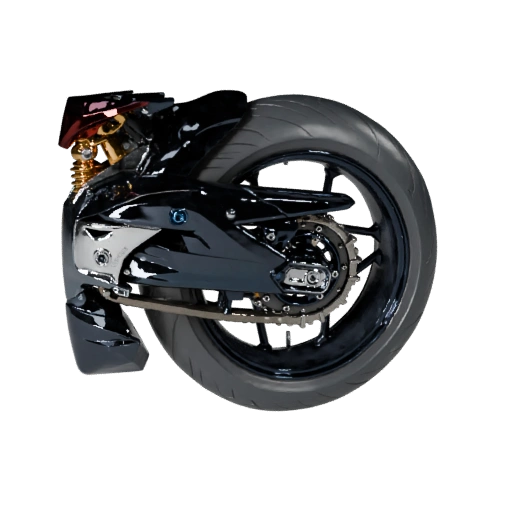 Высокополигональный спортивный мотоцикл 3D модель для студийных рендеров