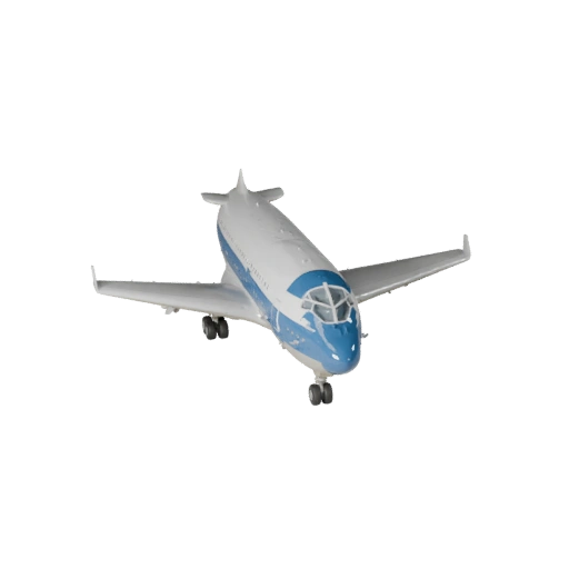 طائرة شحن نموذج ثلاثي الأبعاد لبلندر والألعاب - PBR واقعي