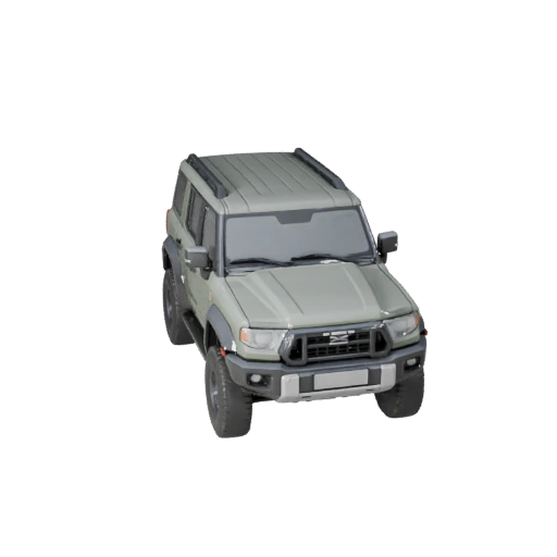 Внедорожник для приключений 3D модель для Unity - Низкополигональный игровой ассет