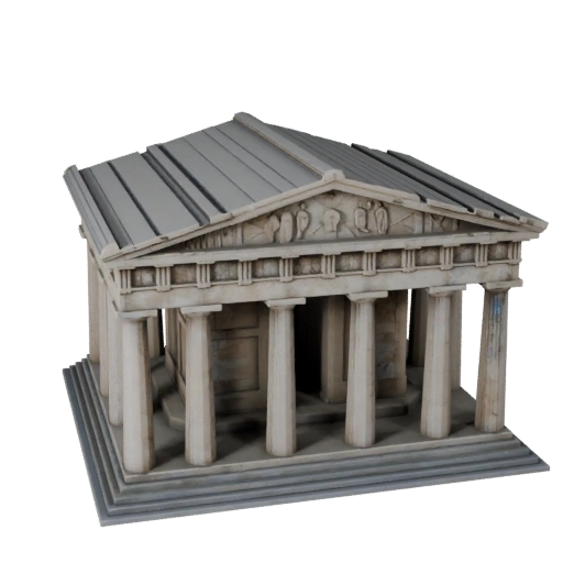 3D модель Парфенона - Реалистичный актив для архитектурной визуализации