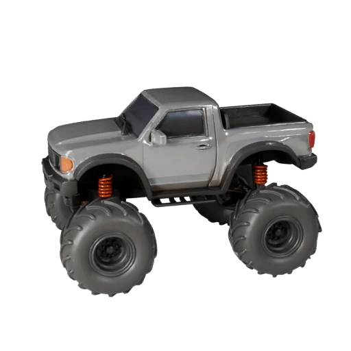 3D модель монстр-трака для Unreal Engine - Готов к игре