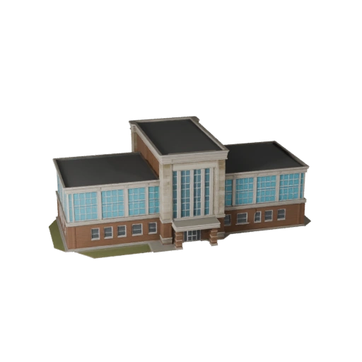 Стилизованная электрическая подстанция 3D модель - Игровой ресурс