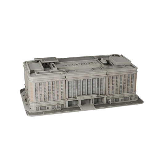 Printable Shopping Mall STL 3D Model - Scale Asset
