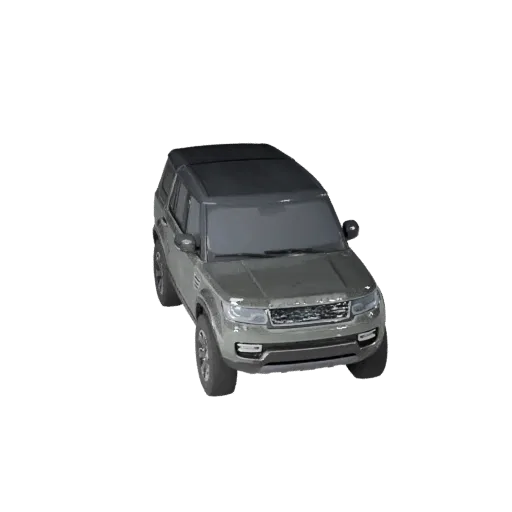 3D модель внедорожника Land Off Road Suv, студийный вид в три четверти, готовый к использованию в Blender транспортный актив