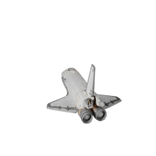 3D модель космического шаттла для Unreal Engine - готова к игре