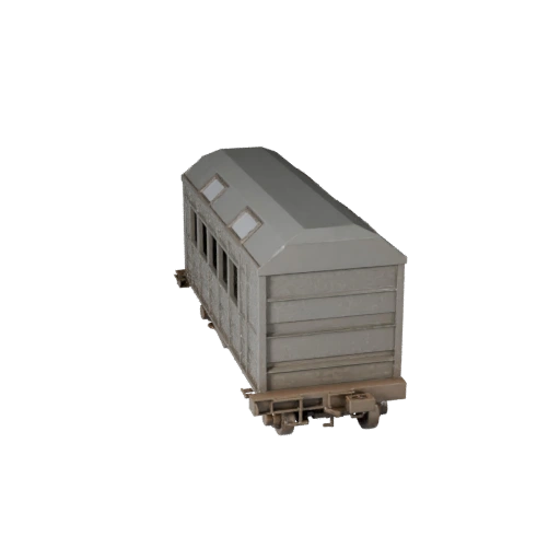 Низкополигональный грузовой поезд 3D модель для Unity и Unreal