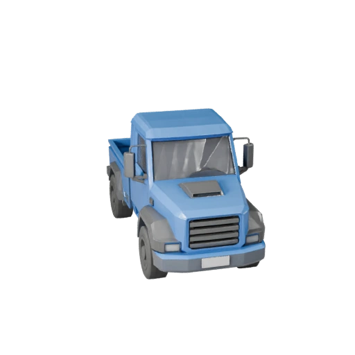 Высокополигональный пикап 3D модель для студийных рендеров (Legacy)