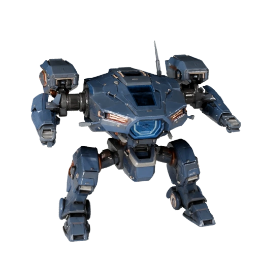 Механический транспортный шагоход 3D модель - Готов к игре ПБР Транспорт