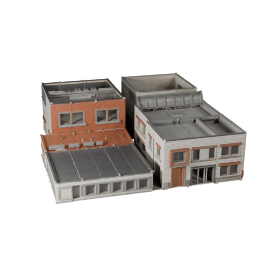 Kit de Construção de Cidade Modelo 3D - Ativo Realista de Archviz