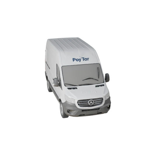 Modelo 3D de Furgão de Carga para Unity - Ativo de Jogo Low Poly (Legacy)