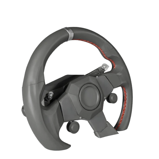 Низкополигональная 3D модель руля для Unity и Unreal
