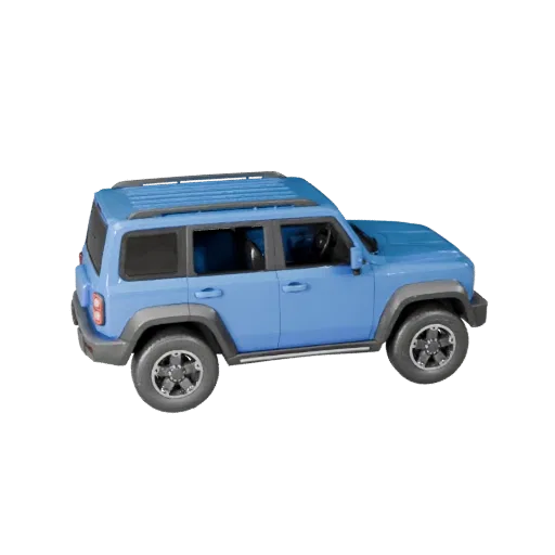 Компактный внедорожник 3D модель для Unity - Низкополигональный игровой ассет
