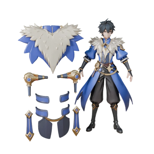 Аниме модель персонажа Маг Кобальта - с ригом