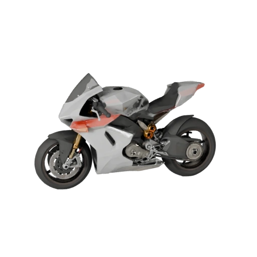 Спортбайк в стиле Ducati 3D Модель - Низкополигональный для Игр