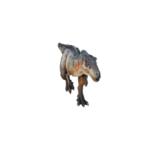 Реалистичная 3D-модель Dilophosaurus, рендер дикой природы сбоку, готовый к анимации ассет животного с профилем челюсти, масс