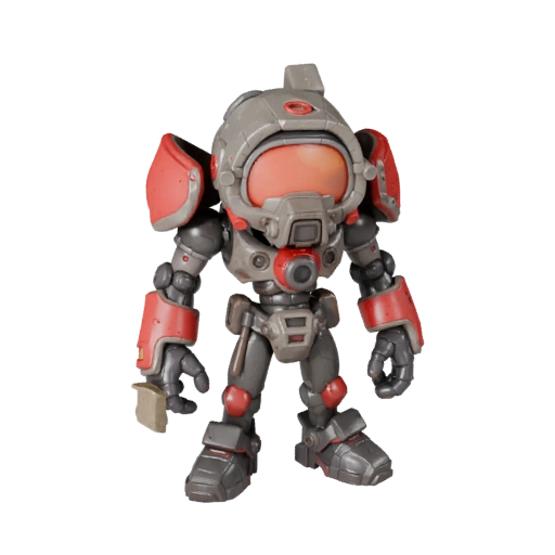 Киберпанк штурмовой ВРАЖЕСКИЙ персонаж истребитель - с ригом